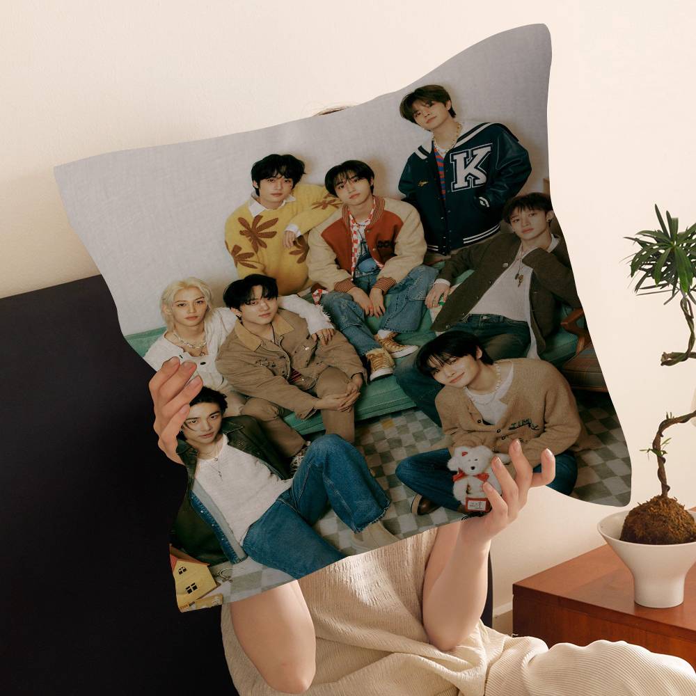 Kpop SStray KKids Personalized Pillow Cover Kids Bedroom Wild Party Decor Pillowcase kid Birthday shower Gift