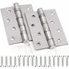 Door Hinge - AIMOONSA - 100x75mm - Stainless Steel 304 - Thickness 3mm - Screw-on