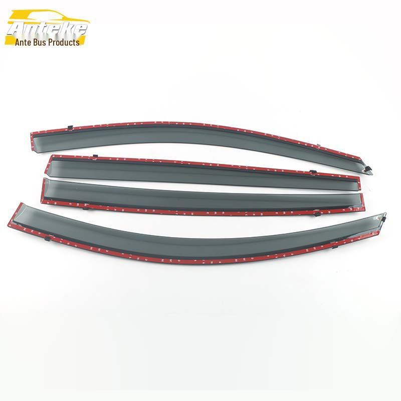 05-10 Tiida 3D Stainless Steel Rain Deflectors: Visor Trim & Decoration