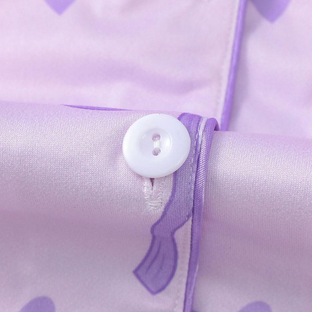 Children's Home Clothes Pajamas Set Short-sleeved Top Shorts Two-piece Set Outer Wear Play Cardigan Clothes