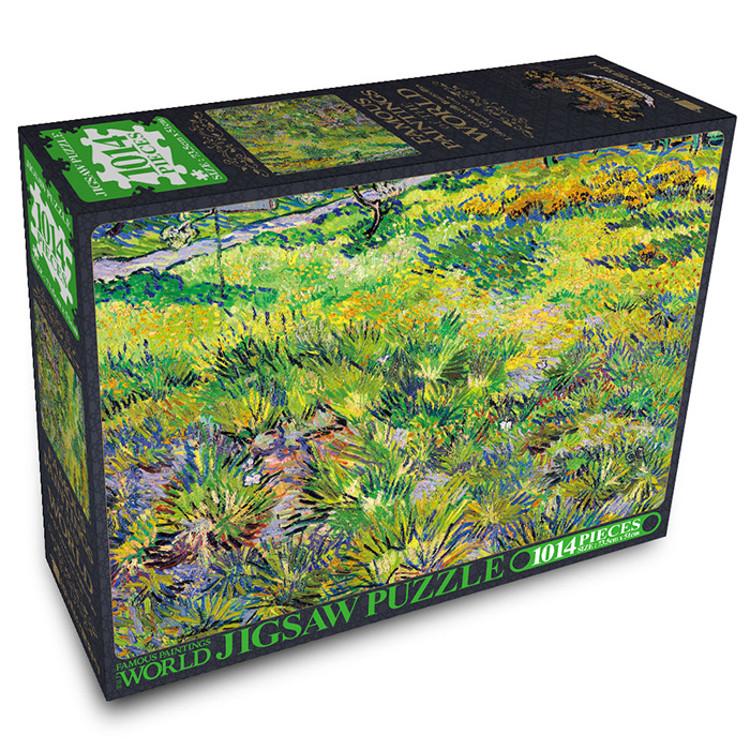 1014-piece jigsaw puzzle - long-growing grass and butterflies, popular Korean puzzle