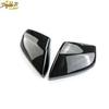 2PC Carbon Fiber ABS Rear View Side Mirror Cover Trim For Cadillac ATS 2013-