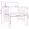5 Piece Garden Lounge Set with Cushions Solid Acacia Wood
