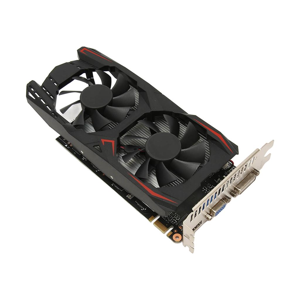 Dual Fan Graphics Card 4GB GDDR5 128bit Rapid Cooling Low Noise Video Game Graphics Card Chip for Desktop PC GTX1050Ti