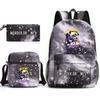 Murder Drones Themed 3-Piece School Set: Backpack Shoulder Bag Pencil Case Teens