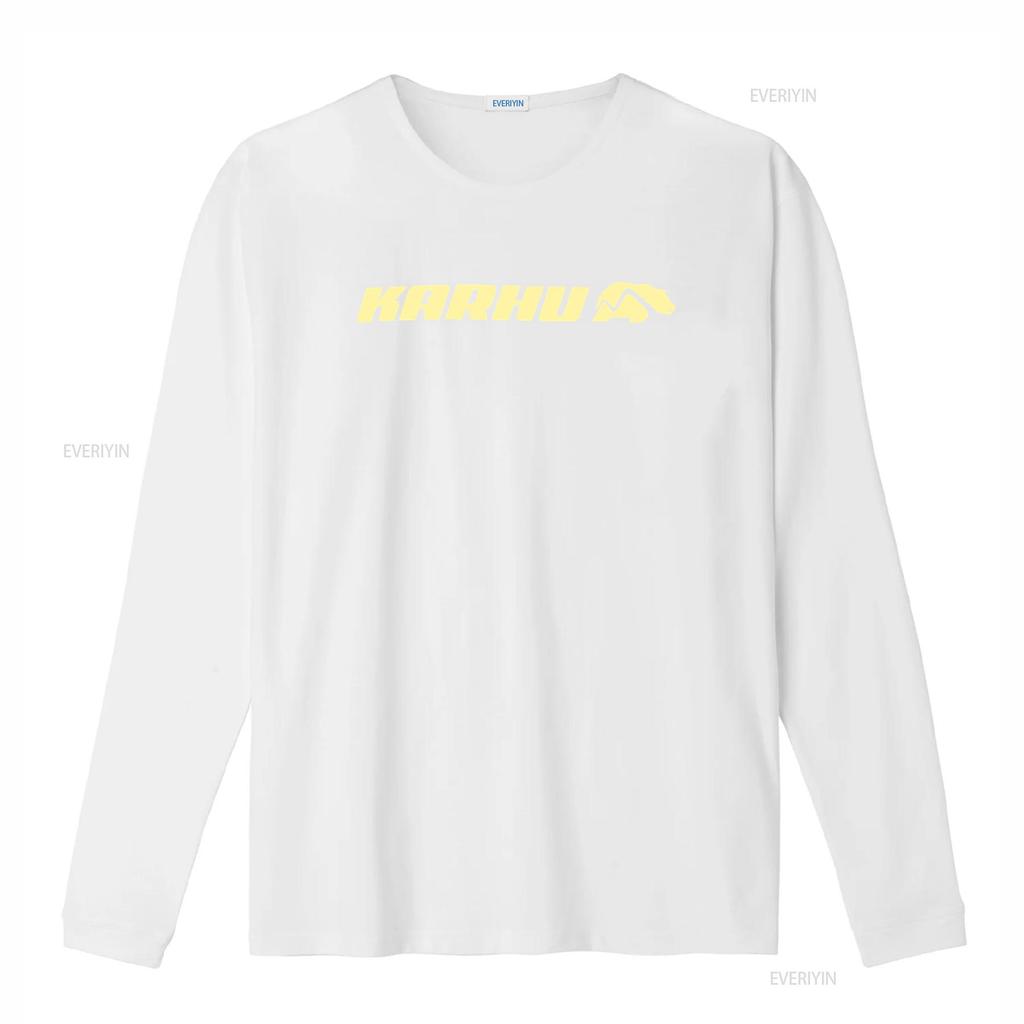 Karhu Mens T Shirt Grey Yellow Small Pack of 1 S Vintage Washed Breathable Homme Stylish Versatile Unisex Slightly Soft