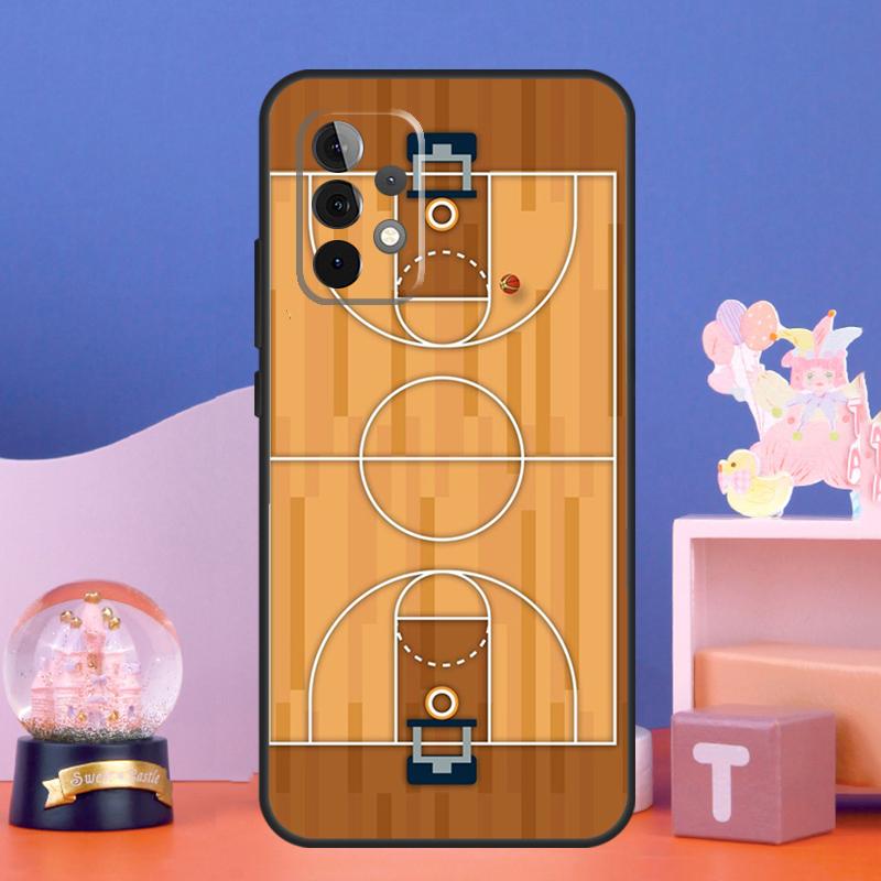 Basketball Court Case For Samsung Galaxy A17 A06 A16 A26 A36 A56 A55 A35 A15 A32 A52 A13 A33 A53 A14 A34 A54