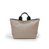 SCOTCH GRAIN Plain Tape Handle Tote Greige [Breath TOPKAPI] Two-Tone Bag, Large,