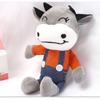 Adorable Plush Cow Mascot Keychain Soft Stuffed Animal Bag Pendant For Gift Giving