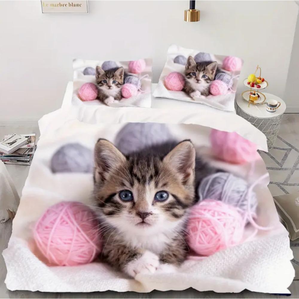 Fashion Technology Printing, 3D Digital Printing, Bedding, Duvet Covers, Pillowcases, Three-piece Sets