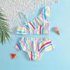 Girls' Striped Bikini Set