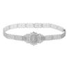 Traditional Hollowed Out Belt Moroccan Caucasus Robe Belt Antique Waistband for Wedding Rhinestones Carving Corset Belt