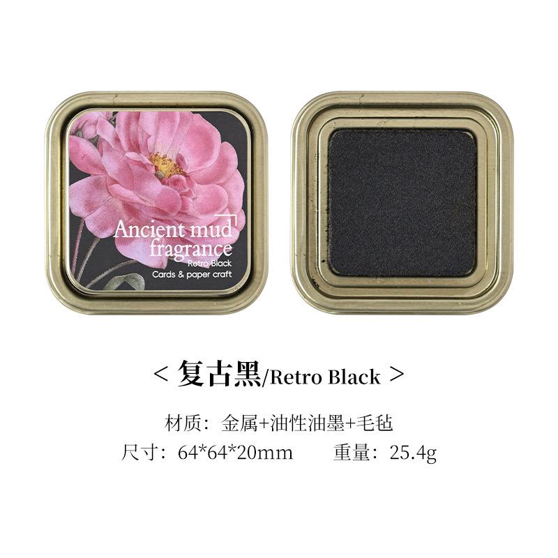 

Iron box oil-based ink ink pad, retro color ink paste, colored handbook seal ink paste
