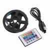 1.09yd 120 Degrees  USB RGB LED Strip Waterproof Flash Lights Remote USB LED with 24‑key Remote Control