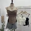 Y2K Spicy Girl Spitzenbesetztes Camisole mit Brustpolstern und Reißverschluss am Rücken