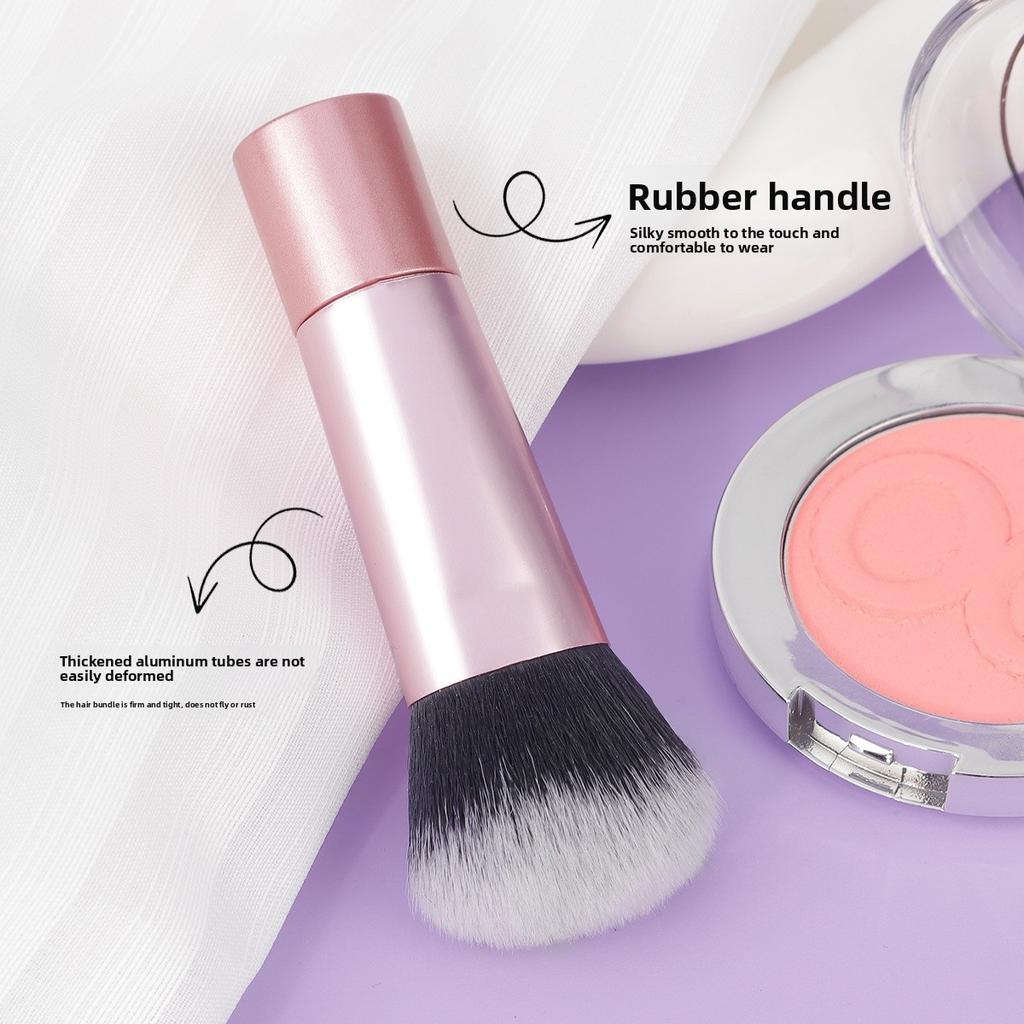 Single Mini RT Blush Makeup Brush Loose Powder Brush Soft Bristles Setting Evenly Suitable for Beginners