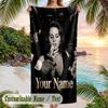 Lana Del Rey Strandtuch, Personalisierter Benutzerdefinierter Name Text, Schnelltrocknendes Großes Saugfähiges Handtuch Für Strand Pool