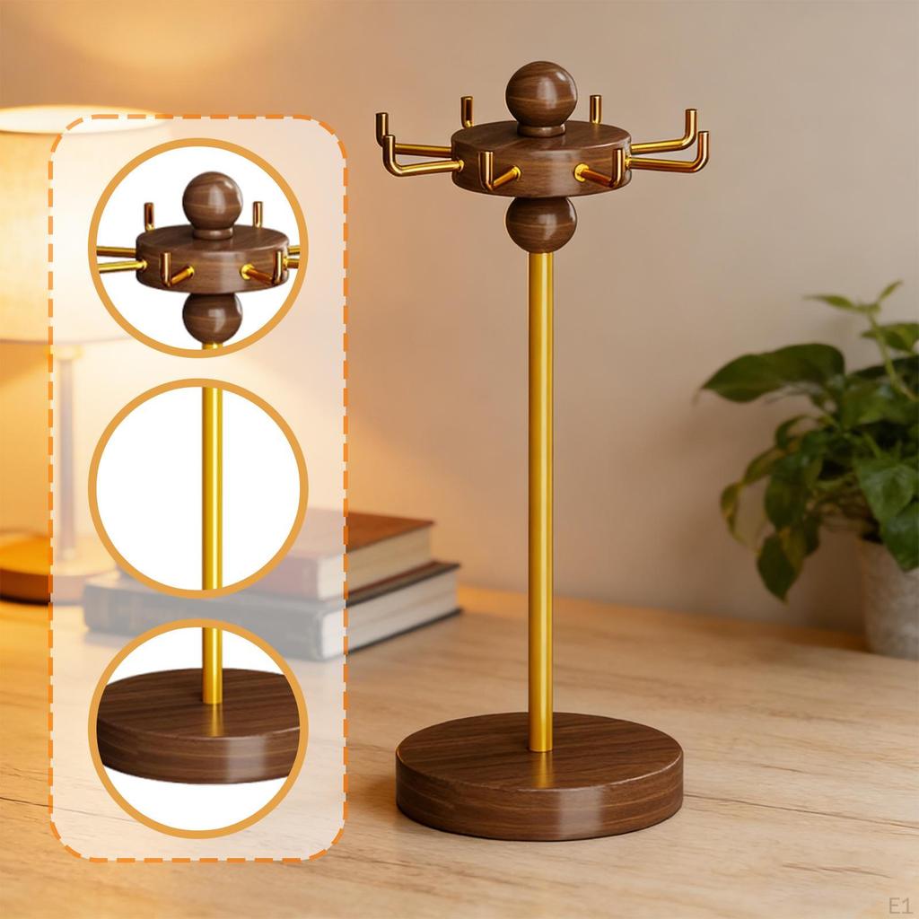 Jewelry Stand Storage Rack Modern Rotatable for Women Girls Gifts Hanging Organizer Earring Holder