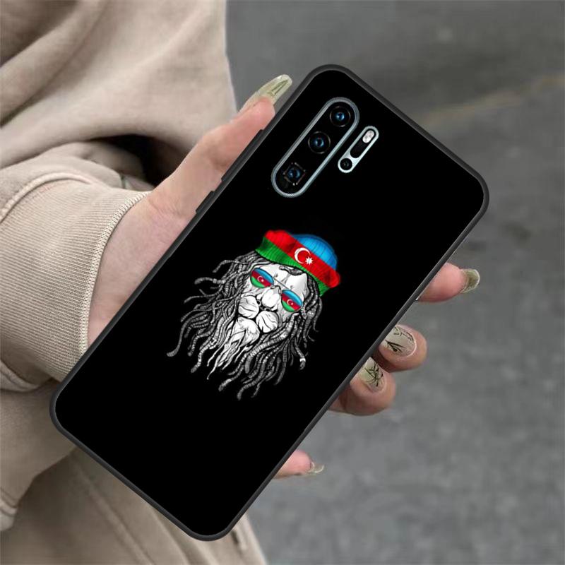 Azerbaijan Buta Flag For Huawei Nova 11i 8i 7i 3i Nova 9 10 SE 5T Y60 Y70 Y90 Y91 Y61 P20 P30 P40 Lite Pro Case