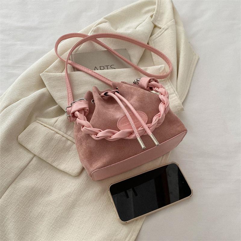 Retro kabelové kabelky pro ženy Korejské jednoduché ležérní crossbody přes rameno univerzální dámské kabelky nové