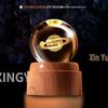Creative Rotating Crystal Ball Night Light: Decorative Craft for Bedroom Atmosphere and Festive Gift.