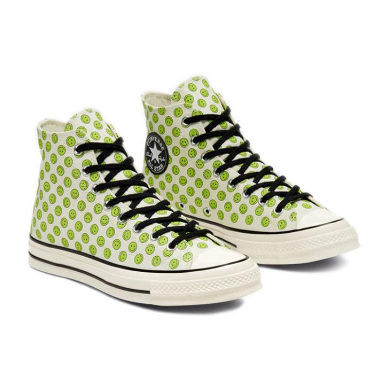 Converse Chuck Taylor All Star 1970s Trendy Comfort High Top Espadrilles Unisex White & Green