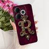 For Itel A80 Case A671L A671LC Back Cover Luxury A Z Initial Letter Crown Soft Silicone Couple Phone Case For ItelA80 A 80 Shell