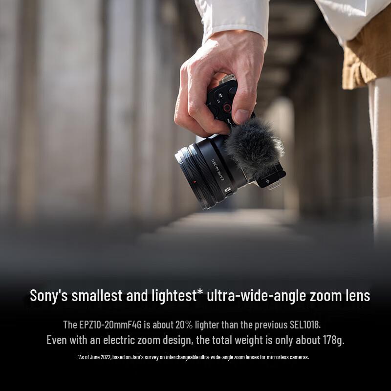 Sony E PZ 10-20mm F4 G APS-C Ultra-Wide Power Zoom Lens