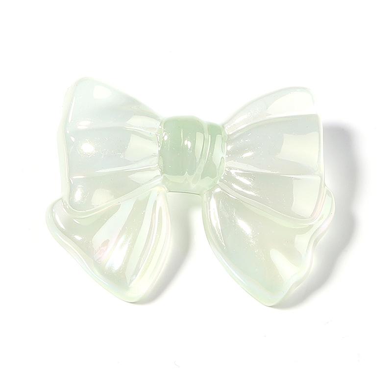 10pcs 37x29mm Acrylic Bow Beads Jelly Colored Transparent Bow Beads for DIY Crafts Ornament Decoration Handmade Accessories
