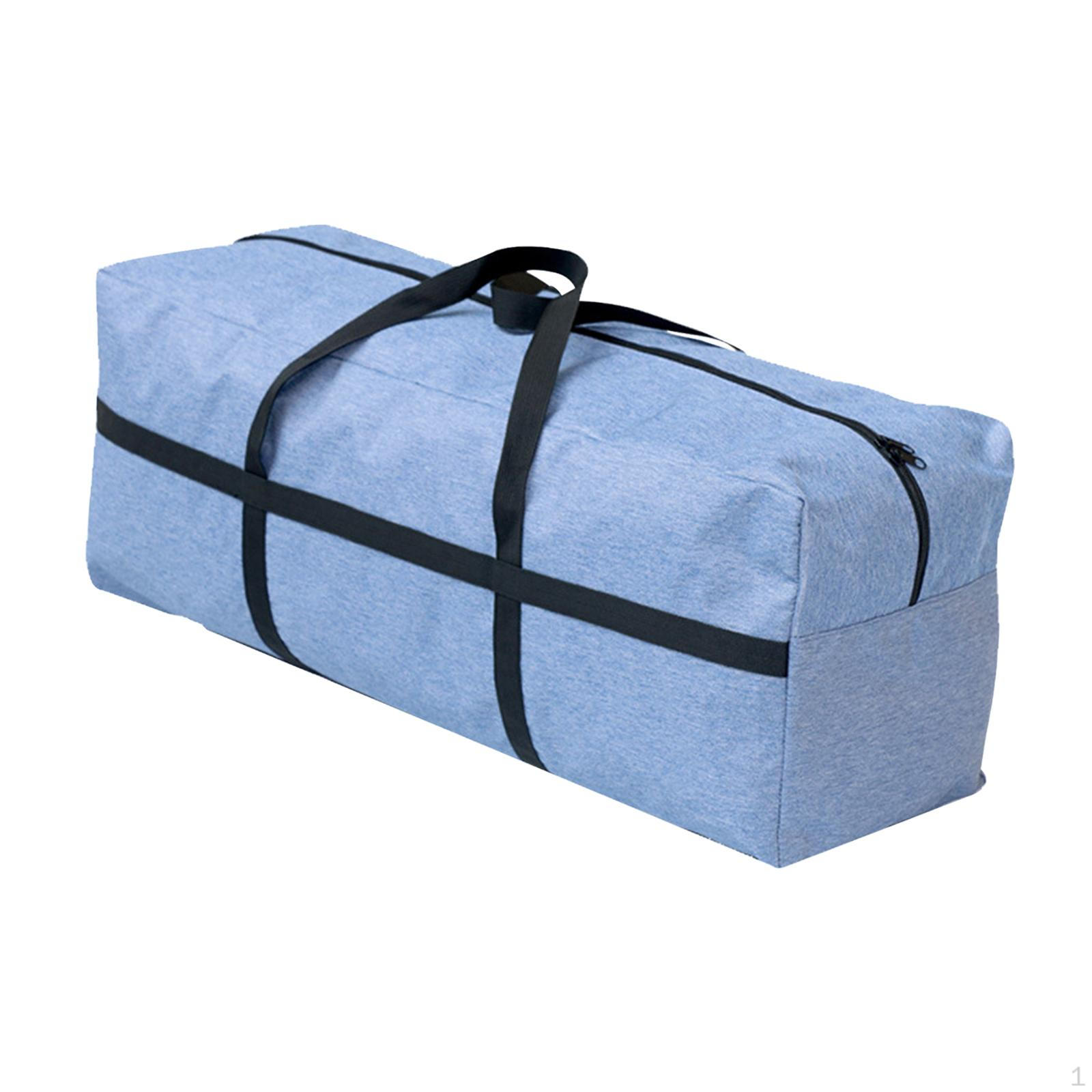 Сумка для хранения одеяла большая вместимость легкая переноска и перемещение складной контейнер на молнии синий 1060₽