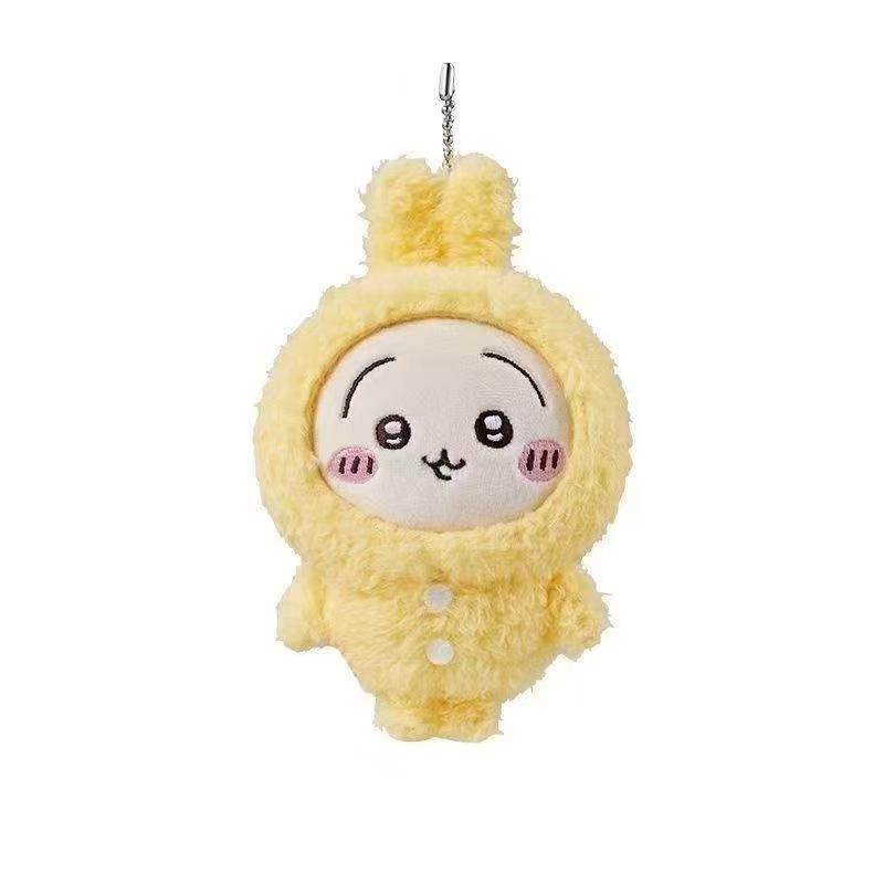 Chiikawa Anime 10cm Plush Doll Kawaii Usachi Keychain Cute Hachiware Stuffed Pendent Backpack Ornament Anime Toy Gift