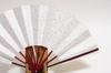 decorative with fan stand and box [Hasegawa] Kyoto-style fan, black-dyed frame, (Maiko design, 7.5 inches)