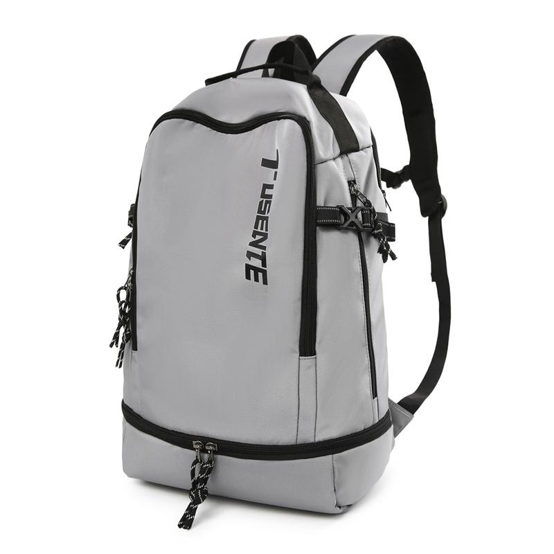 Badminton Bag Men s Backpack Tennis Racket Backpack Multi-functional Training Anti-wear Dry And Wet Separation Large Capacity Backpack серый