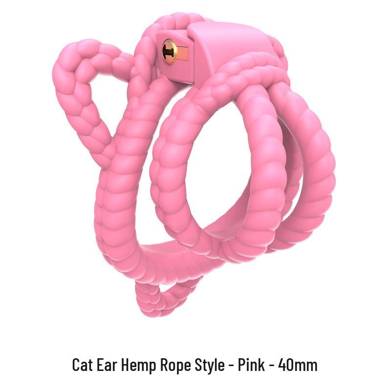 Men's Full Body Bondage Kit with Rope, Chastity Lock, and Pot Lid for Cross-Dressers - Erotic Outdoor Training Supplies