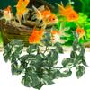 Aquatic Plant Simulation Rattan Leaves Landscaping for Climbing Pet Box Aquarium Fish Tank