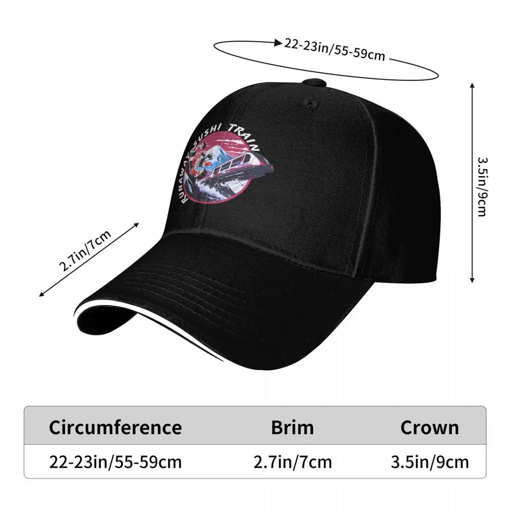 Runaway Sushi Train V1.2 Baseball Cap Unique Hats Unisex Hat Golf Hat Sun Caps Caps For Women Unisex's