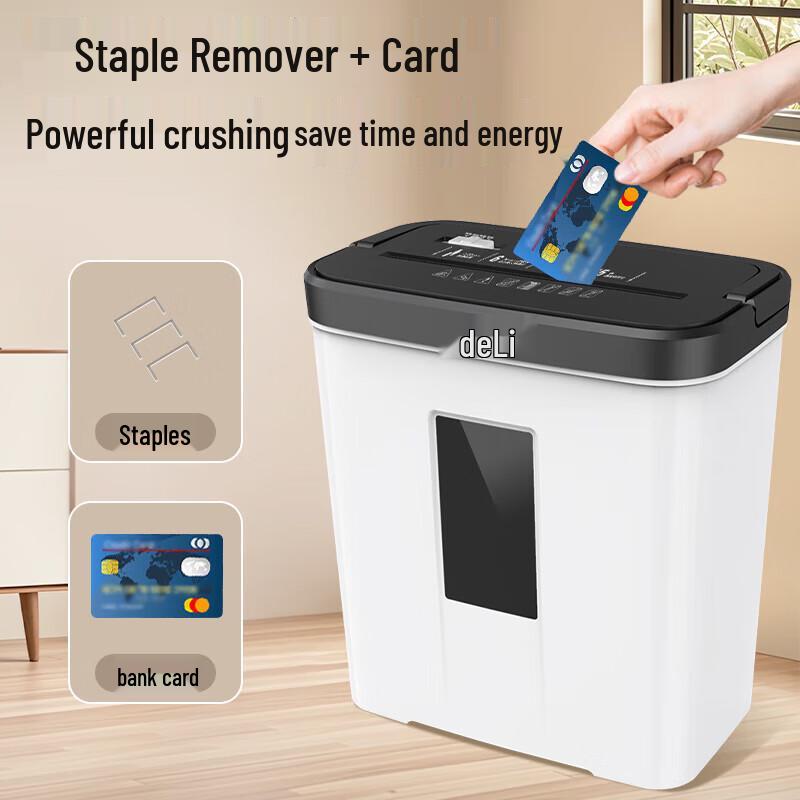 Deli Commercial Desktop Cross-Cut Shredder CN plug (adapter included)