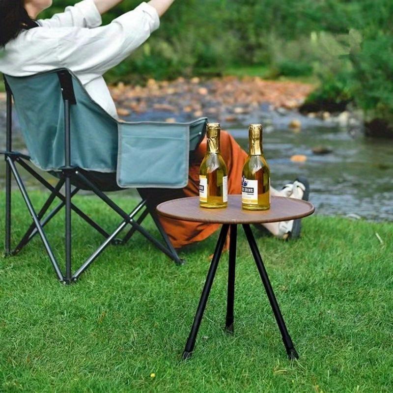 Outdoor Aluminum Alloy Folding Small Round Table Portable Adjustable Table Ultra Light Camping Tea Table Dining Table Self Driving Tour