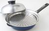 Ernest Easy Steams Food in a Frying Lid Serves as a Stainless Dishwasher Made in Made in Product Number Steamer, 24-26cm, Pan, Dishpan, Steel, Safe,