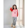 2026 Kidsren's Clothing Kidsren's Pure Cotton Long-Sleeved T-Shirt Girls Cartoon Fruit Strawberry Print Spring New Knitwear Ins