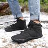 Men's And Women's Snow Boots, Winter Outdoor Hiking Shoes, Waterproof And Warm Fur Lined Casual Hiking Boots