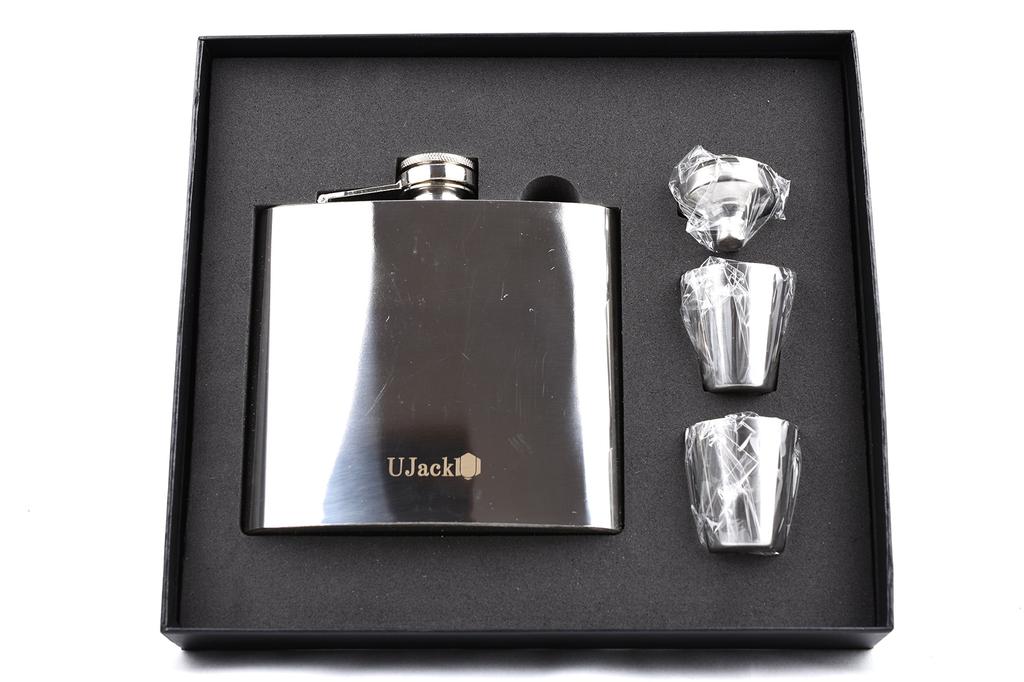 UJack Whiskey 304 Stainless Steel Whiskey Hip Authentic Japanese Product Stainless Steel Large Capacity Mirror Finish Flask, Bottle, Flask, Flask,