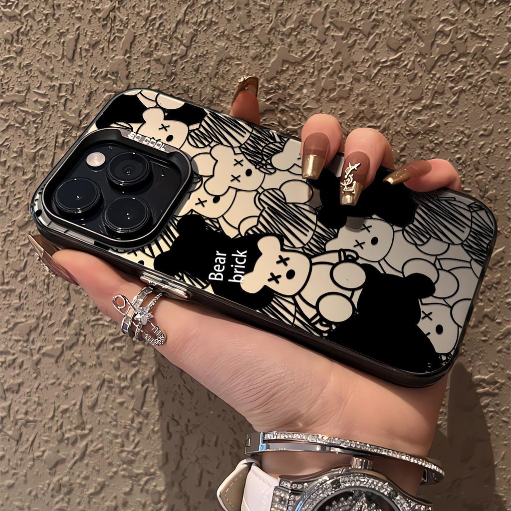 Full Screen Violent Bear Apple 15 Mobile Phone Case Iphone14promax Vitality Case 13/12/11 All-inclusive Anti-drop XR