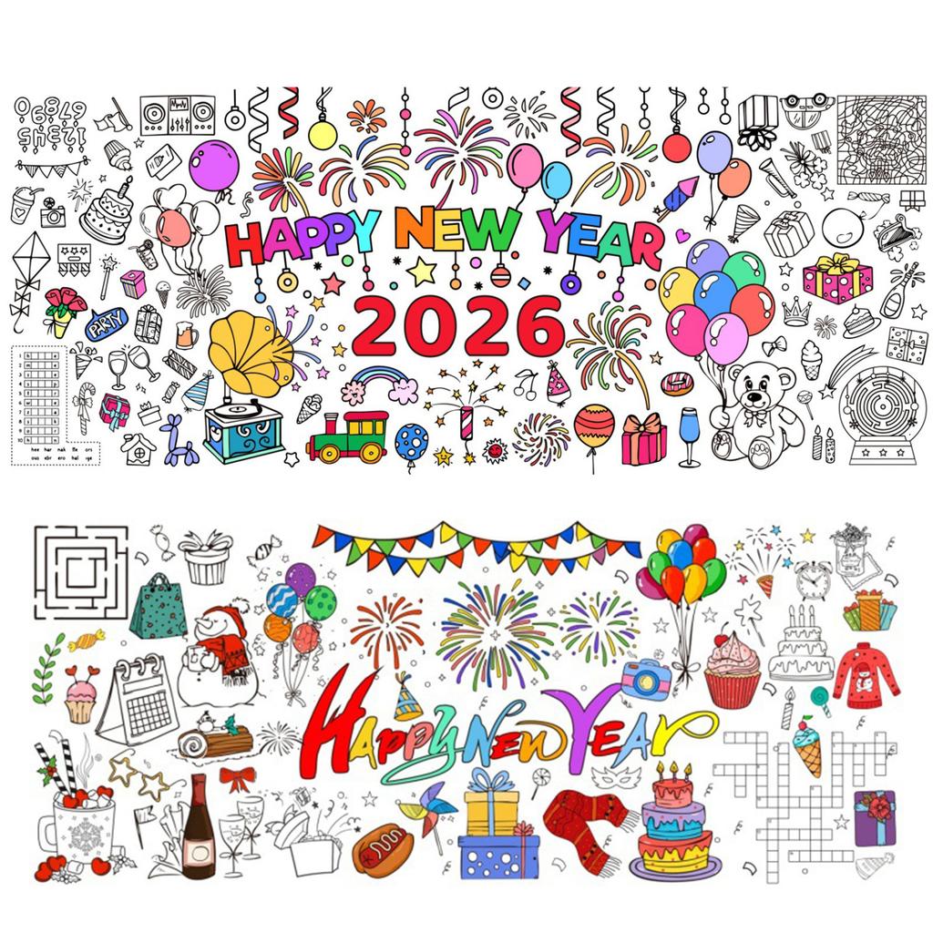 Safe User Friendly Doodles Paper Wall for Kids 76x183cm Waterproof Drawing Wall for Party DIY Decors Easy Storage
