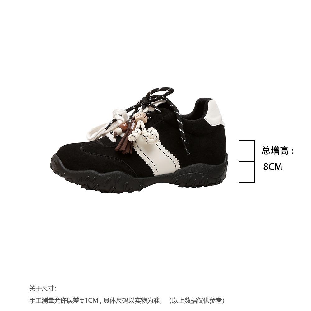 Inner height increase German training shoes women's autumn and winter new retro versatile casual sports shoes Forrest Gump shoes women