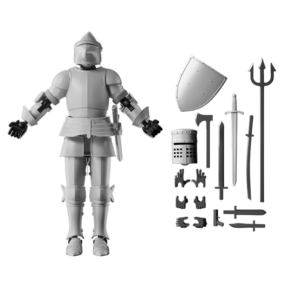 3D Printed Toy Figure Decorative Desk Crafts Multi-Jointed Robot Action Figure Collectible Action Figure for Collectors Desktop