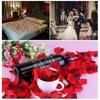 1200 Pieces Rose Petals, Red Silk Artificial Roses Flower Confetti For Wedding