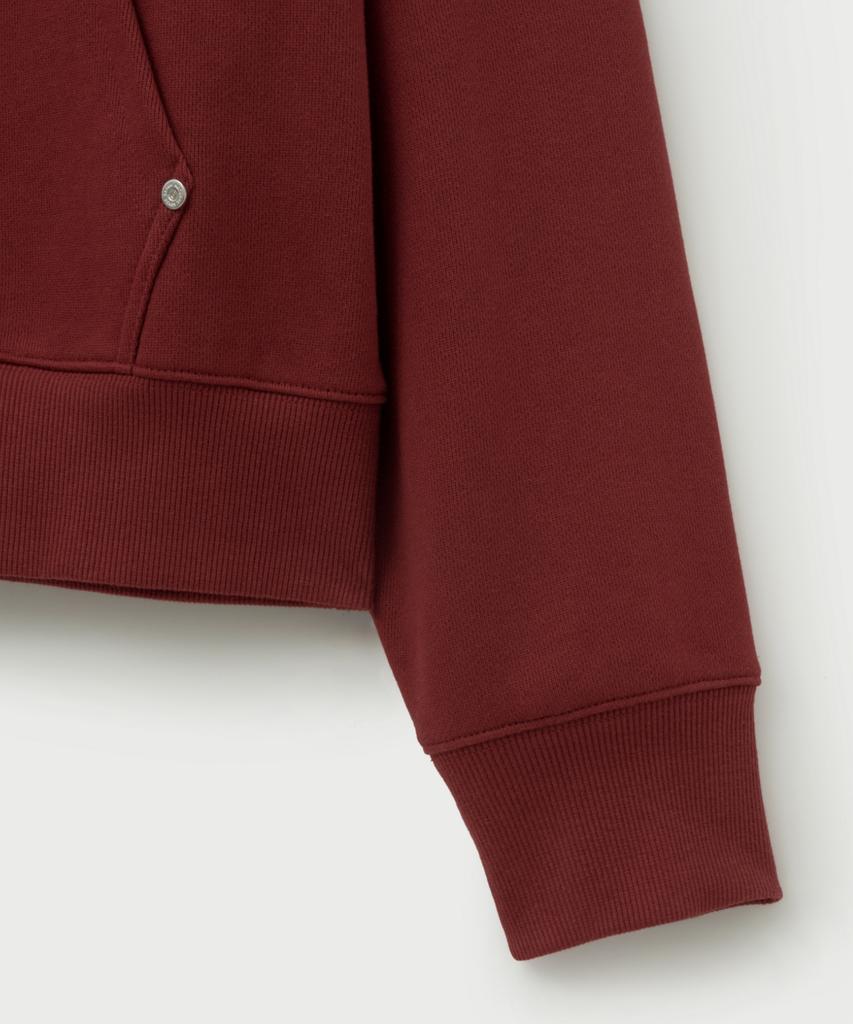 Lugo Applique Rivet Hood Burgundy