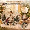 Religious Nativity Crafts Christmas Faux Pearl Painting Suncatcher Kit, 3D Nativity/Santa Claus/Bird/Tree Holiday Window Hanging Decor Beads