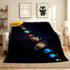 Solar System Flannel Blanket Throw Blanket Soft Warm Sofa Bed Camping Car home Decor Unique Christmas Gift C9302231